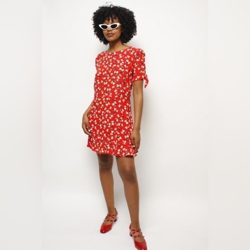 Faithfull The Brand | Women's Dainty Floral Daphne Mini Dress Size 2